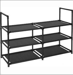 Shoe rack without cover