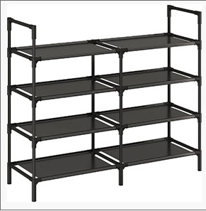 Shoe rack without cover