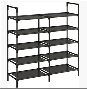 Shoe rack without cover