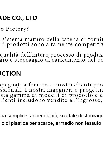 scarpiera, cremagliera del panno
